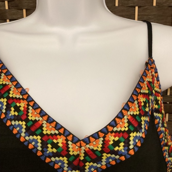 Tassel Detailed V-Neck Knee Length Dress ( Size- XXL) - Picture 5 of 10